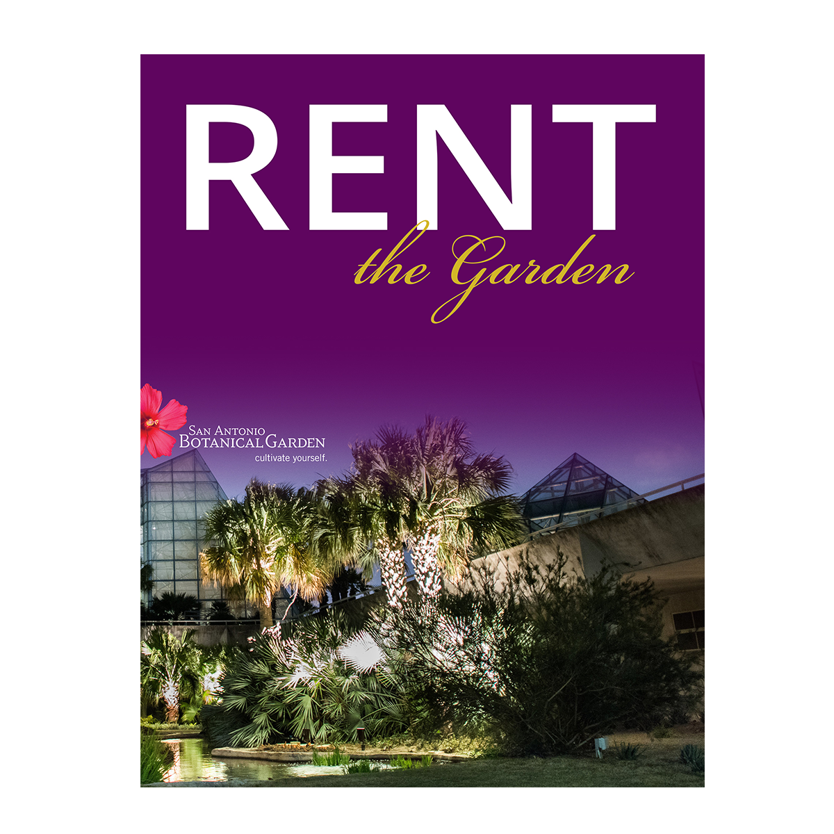 San Antonio Botanical Garden ReBrand: Event Rental Brochure